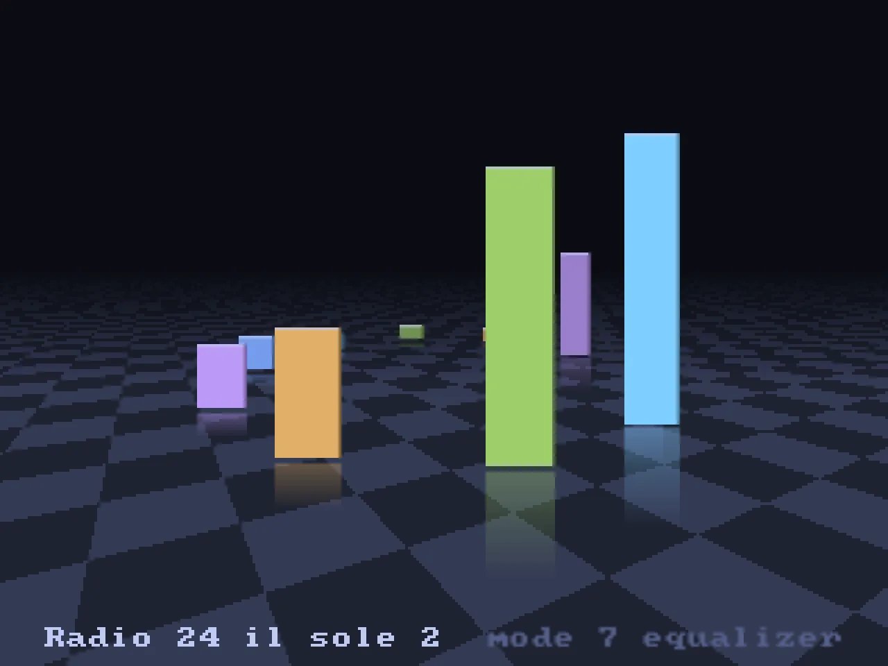 Mode 7 equalizer visualizer